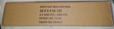 HDPE Zakken 28x8x56cmx3000st